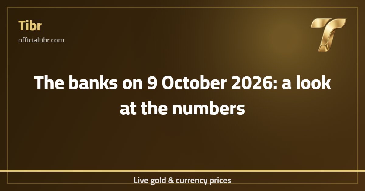 The banks on 9 October 2026: a look at the numbers